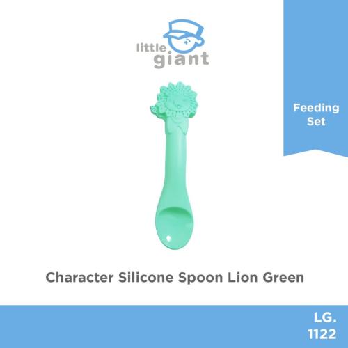 Character Silicone Spoon Lion - Green