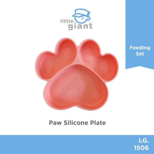 Paw Silicone Plate - Pink