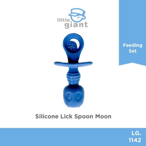 Silicone Lick Spoon Moon - Blue