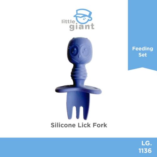 Silicone Lick Fork - Blue
