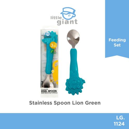 Stainless Steel Spoon Lion - Green