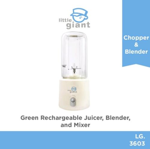 Little Giant Green Electric Rechargeable Juicer, Blender, and Mixer