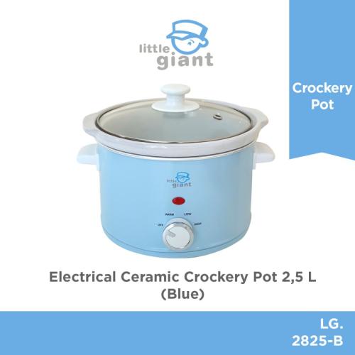 Electrical Ceramic Crockery Pot 2,5 L, No Palet Kayu