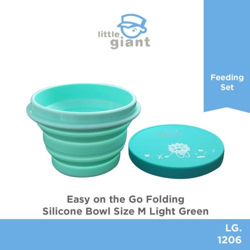 Easy on the Go Folding Silicone Bowl size M - Light Green