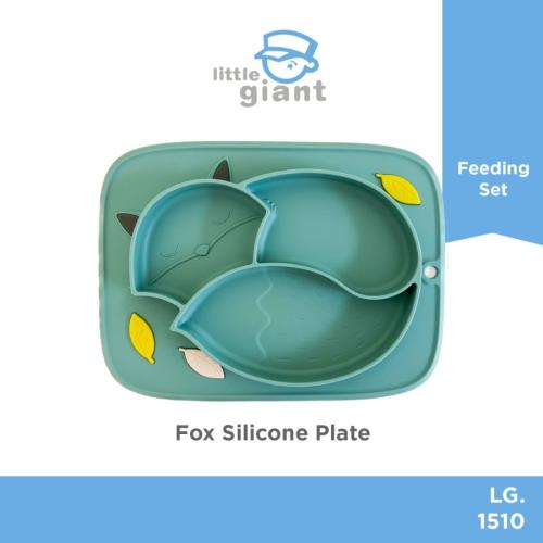Little Giant Fox Silicone Plate - Green