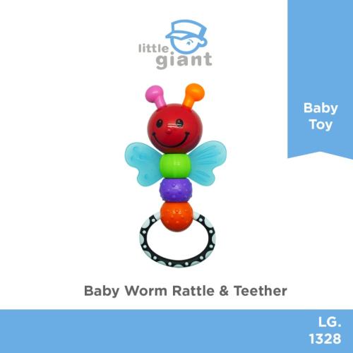 Little Giant Baby Worm Rattle n Teether